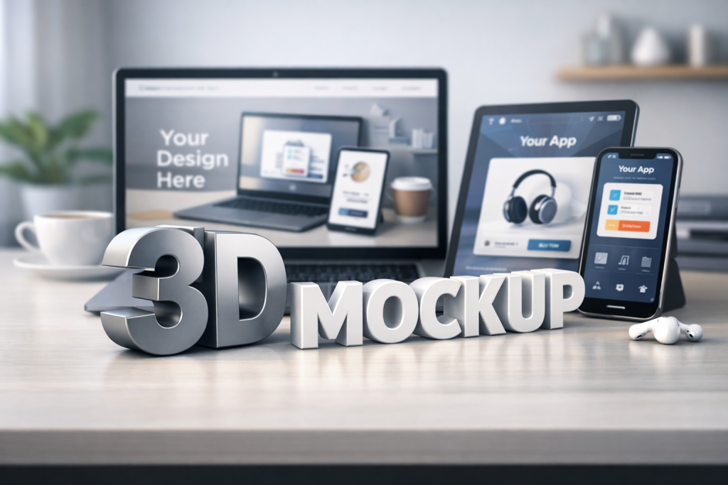 3D mockup